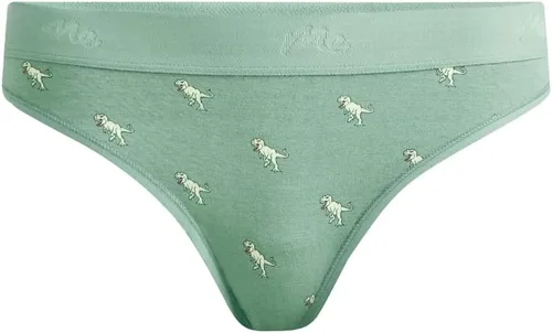 Vista 5 de MeUndies Tanga de algodón elástico para mujer - Bragas cómodas - Tela exclusiva de Amazon Flor de Saguaro