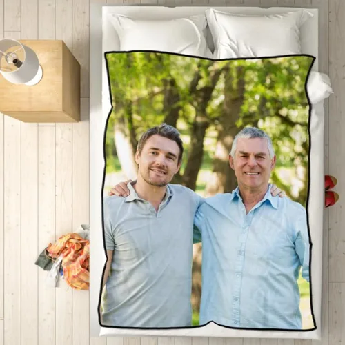 Vista 7 de Mantas de fotos personalizadas con mis propias fotos, manta de franela de forro polar, mantas de vellón para sofá/cama, mantas personalizadas