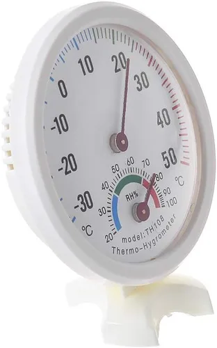 Vista 2 de Termómetro interior al aire libre higrómetro temperatura nuevo medidor de humedad termómetro interior medidor de humedad pluma barómetro termómetro