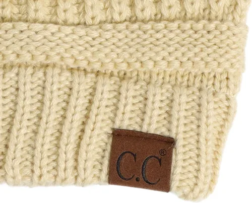 Vista 274 de C.C Trendy Warm Chunky Soft Stretch Cable Knit Beanie