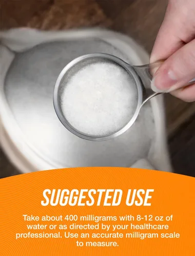 Vista 4 de BulkSupplements. com N-acetil L-tirosina en polvo - Suplemento de tirosina, polvo NALT, suplemento de aminoácidos - Sin sabor y sin gluten, 400 mg