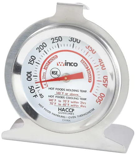 Vista 4 de Winco Termómetro digital de esfera de 1-1/4 pulgadas con sonda de 4-3/4 pulgadas