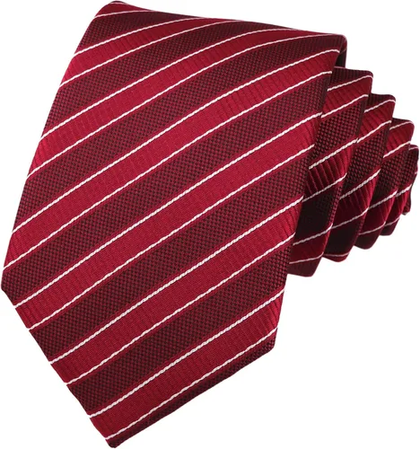 Vista 61 de Secdtie Corbata clásica de seda tejida jacquard a rayas para hombre