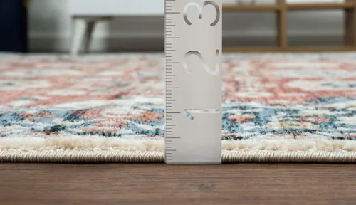 Vista 9 de Abani Savoy Collection - Alfombra de área, diseño vintage rojo y crema, 4 x 6 pies, fácil de limpiar, duradera para niños y mascotas, no desprende