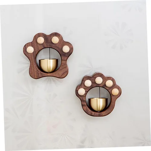 Vista 8 de Yardwe Campanas de puerta de Navidad con diseño de Paw Keeper de dibujos animados para campana de entrada de tienda