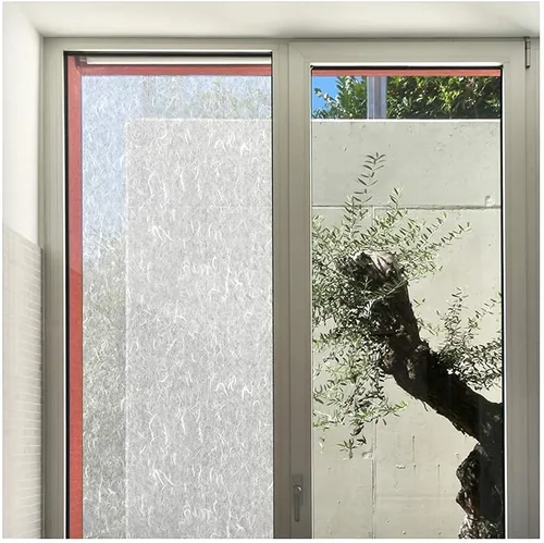 Vista 4 de BDF 4RP - Película decorativa para ventana, papel de arroz blanco, 24 pulgadas x 7 pies