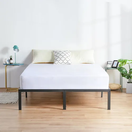 Vista 4 de PrimaSleep Base de cama antideslizante de listones de acero resistente de 18 pulgadas, base de cama de plataforma de fácil montaje, base de colchón