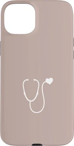 Vista 9 de Pink Taupe - Funda con estetoscopio de corazón para enfermera o doctor para iPhone 17