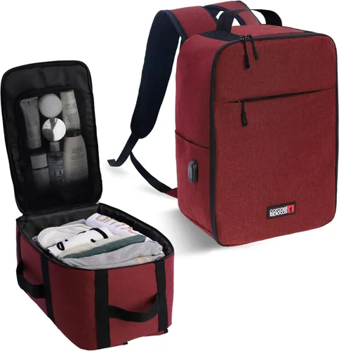 Vista 8 de Coronel Tapiocca Mochila unisex Viaje Cabina Avion Avion Cabina Mochila de viaje, Negro/Blanco