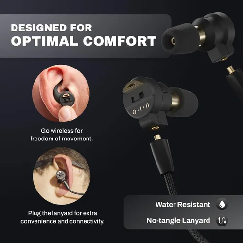 Vista 3 de Pro Ears Stealth Elite - Auriculares auditivos 3 en 1 con capacidad Bluetooth, amplificación de sonido y modos de compresión de sonido con sonido
