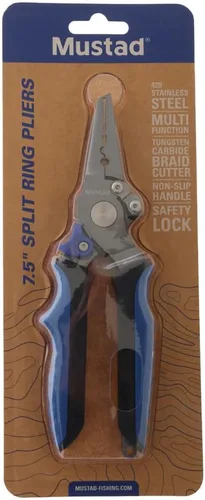 Vista 2 de Mustad Cortador de trenza inoxidable de 7.5 pulgadas Alicates de agua salada multiherramienta de titanio