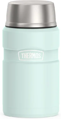 Vista 10 de THERMOS Stainless King - Tarro de alimentos aislado al vacío con cuchara, 16 onzas, verde militar mate Stainless Steel Insulated Food Container