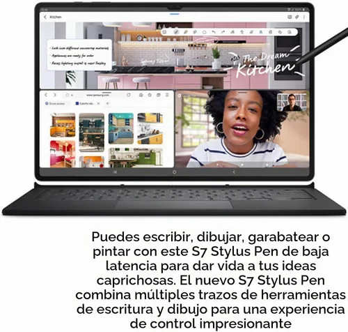 Vista 4 de Paquete de 2 Galaxy Tab S7 S Pen de repuesto para Samsung Galaxy Tab S7 Negro (Black)