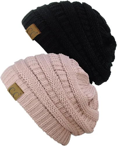 Vista 34 de Gorro a la moda de tejido suave abultado, cálido y elástico de C.C