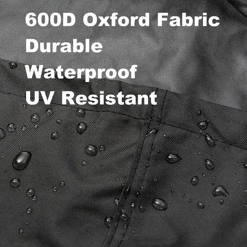 Vista 3 de Terre Products - Funda para tractor de césped, impermeable, resistente, ajuste universal, cubierta para cortacésped, poliéster 600D, Oxford