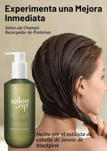 Vista 2 de JUNG SAEM MOOL OFICIAL Salon.ZIP Champú Recarga de Proteínas para Cabello Dañado y Cuidado del Cabello, 14.1 oz (400 g) Cosméticos Coreanos