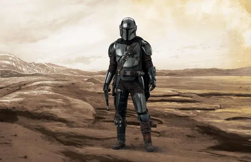Vista 4 de Revell 06784 Star Wars: The Mandalorian Din Djarin™ - The Bounty Hunter - Kit de modelo de plástico sin construir y sin pintar a escala 1:9 con base