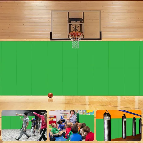 Vista 18 de Acolchado de pared para gimnasio, almohadilla de pared para niños, acolchado de pared de 2" de espesor, acolchado de pared para protección de 4