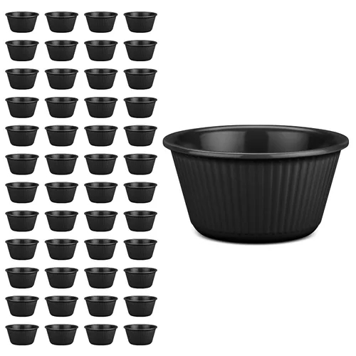Vista 22 de Carlisle FoodService Products Tazón de plástico para salsa Ramekin para el hogar y el restaurante, plástico, 4 onzas, color negro