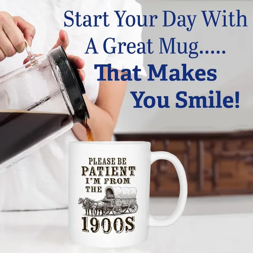 Vista 6 de Best Funny Coffee Mug I'm From The 1900s Novelty Cup Gift Birthday (1900's)