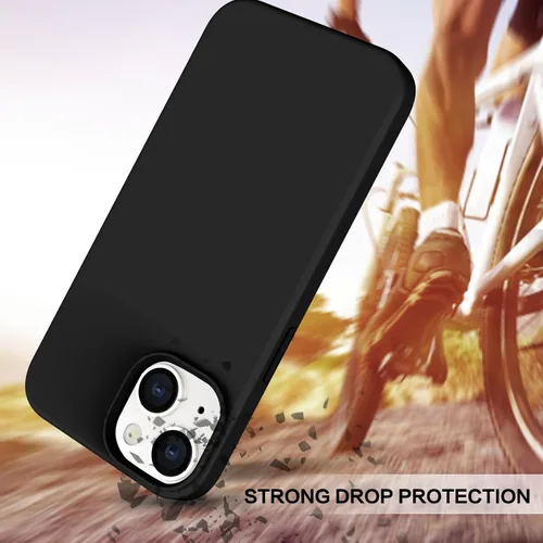Vista 3 de BENTOBEN Funda para iPhone 14, iPhone 14 compatible con Magsafe Slim Fit Silicona Soft Gel Rubber Bumper a prueba de golpes forro de microfibra
