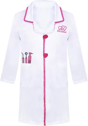 Vista 2 de ANPHILE Kids Dentist Costume, Girls Dentist Costume Kids Doctor Costumes Play Set for Halloween Dress Up