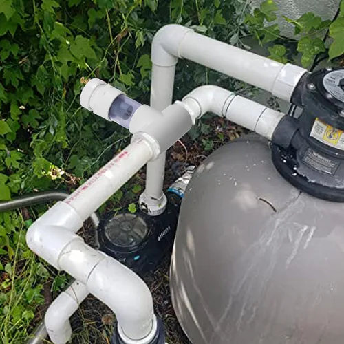 Vista 3 de briidea Nuevo Instale 2 '' ánodos de zinc en línea para piscinas de agua salada blanco