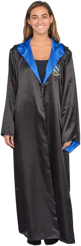 Vista 3 de Underboss Disfraz de Halloween de Harry Potter, bata larga negra con capucha