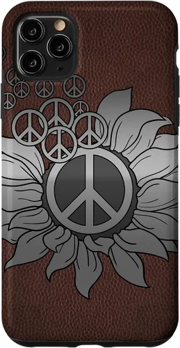 Vista 13 de Sunflower Peace Sign Hippie Hippy Vintage Floral Soul Gift Case for iPhone 17