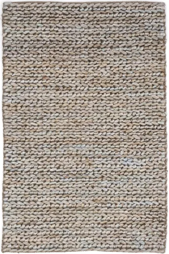 Vista 8 de Dash & Albert Hades Soumak Jute Rug, 2' X 3', Ivory Solid