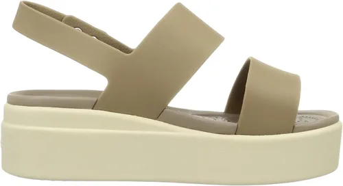 Vista 6 de Crocs Sandalia Brooklyn de cuña baja para mujer