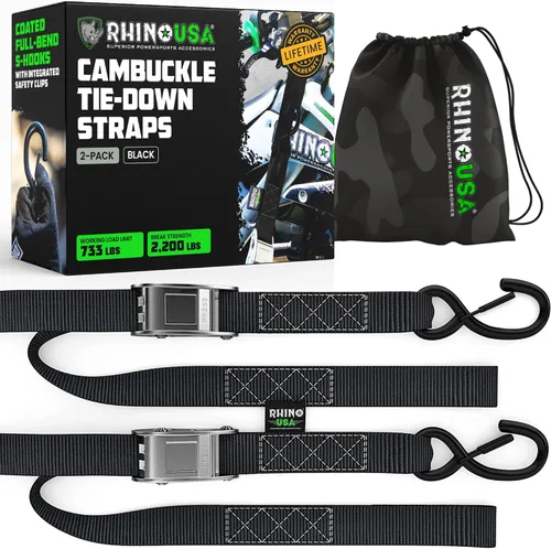 Vista 10 de Rhino USA Cambuckle - Correas de amarre para motocicleta