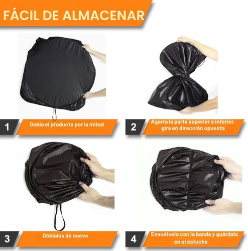 Vista 5 de Gven Parasol para Parabrisas de Coche, Parasol de Coche de Diseño Artístico Plegable, Parabrisas con Visor Solar Reflectante de Calor para Verano