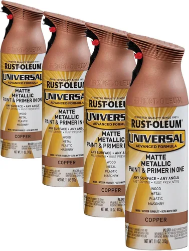 Vista 151 de Rust-Oleum Pintura en aerosol metálica universal para todas las superficies, cobre envejecido Cobre (Aged Copper)
