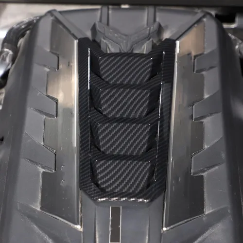 Vista 11 de TOYCIDFG Cubierta de panel de bahía de motor compatible con Chevrolet C8 Corvette Stingray Z06 2020-2025 accesorios de decoración de bahía de motor