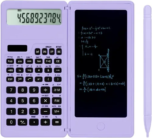 Vista 7 de Calculadoras científicas, calculadora para la escuela, pantalla grande de 10 dígitos, Calculadora científica con bloc de notas, calculadora