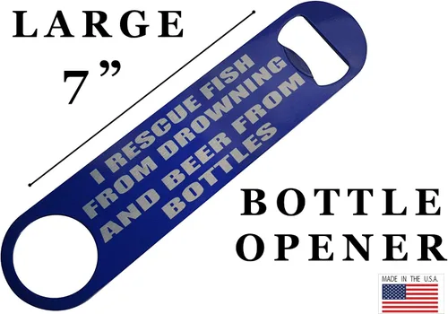 Vista 3 de Divertido abrebotellas de pesca, regalo resistente para hombres, papá, padre, marido, rescate de peces