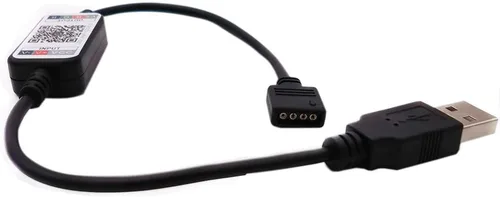 Vista 2 de Mini tira de luz LED RGB controlador inalámbrico Bluetooth dimmer para control USB 5V DC 12V 24V música 5050 cinta colorida (USB 5V)