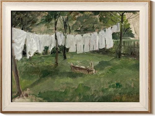 Vista 46 de InSimSea Arte de Pared en Lienzo Enmarcado Decoración de Habitación, Imágenes de Paisaje Costero Clásico para Baño Decoraciones de Pared, Arte