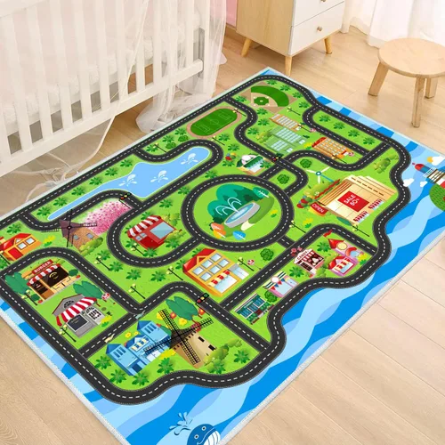 Vista 11 de ABC - Alfombra antideslizante para niños, 36 x 48 pulgadas Abc Play Alfombra - 3'0" X 4'0"(rectangular)
