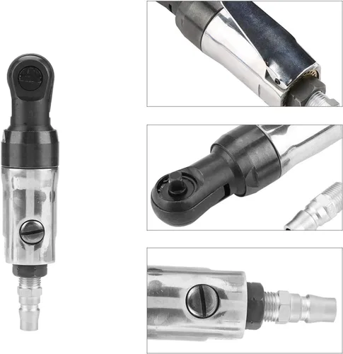 Vista 2 de Llave neumática de accionamiento Llave de trinquete neumática de vástago recto para fabricación de maquinaria e industrias automotrices (3/8 ")