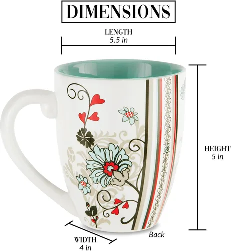 Vista 5 de Taza con texto en inglés «Mark My Words Happy Birthday», 4-3/4 pulgadas, capacidad de 20 onzas