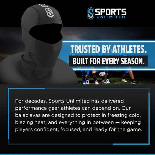 Vista 7 de Sports Unlimited Capucha para adultosniños, pasamontañas de verano, máscara de esquí para hombres y mujeres, máscara de fútbol Shiesty