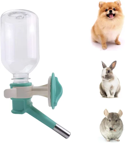 Vista 12 de Choco Nose Botella patentada sin goteo para perros/alimentador para perros/gatos y otros animales de tamaño pequeño-mediano - para jaulas, jaulas