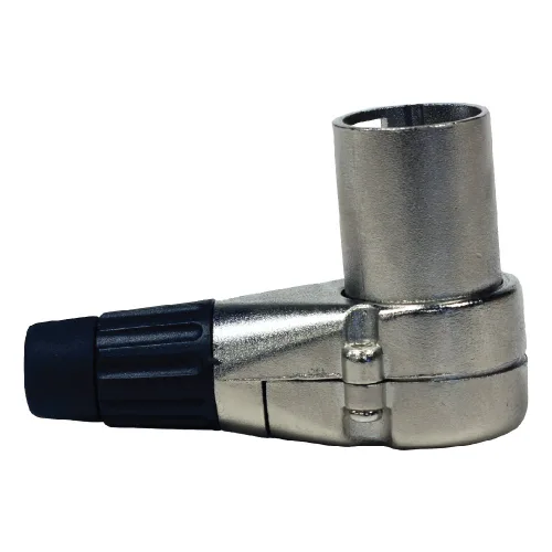 Vista 4 de Seismic Audio - SAPT326-4Pack - Paquete de 4 conectores macho XLR de ángulo recto ajustables de 3 pines - Pro Audio DJ Band XLR 7 posiciones