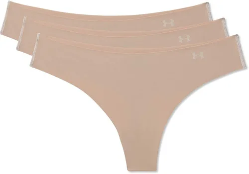 Vista 4 de Under Armour Ropa interior de tanga elástica pura para mujer paquete de 3