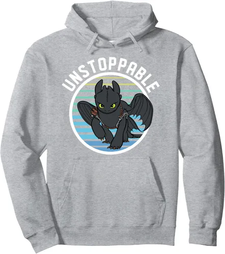 Vista 3 de How to Train Your Dragon 3 Hidden World - Sudadera con capucha imparable, Negro, S