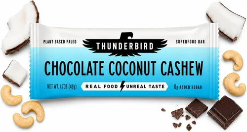 Vista 13 de Thunderbird Bars - Bocadillo energético, sin gluten con proteínas, comida real saludable, paleo vegano sin OMG, sin azúcar añadido, sabor a anacardo