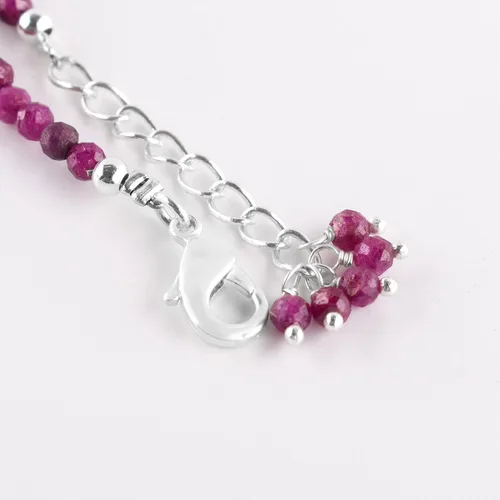 Vista 87 de Natural Gemstone Micro Beads Dainty Bangle Bracelet, Handmade Birthstone Jewelry, Healing Chakra Crystals, Silver Plated 8 inch, Birthday Gift for