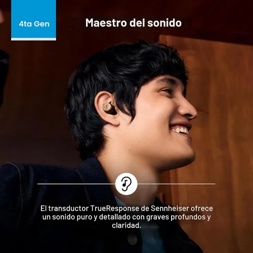 Vista 2 de Sennheiser MOMENTUM True Wireless 4 Negro Cobre